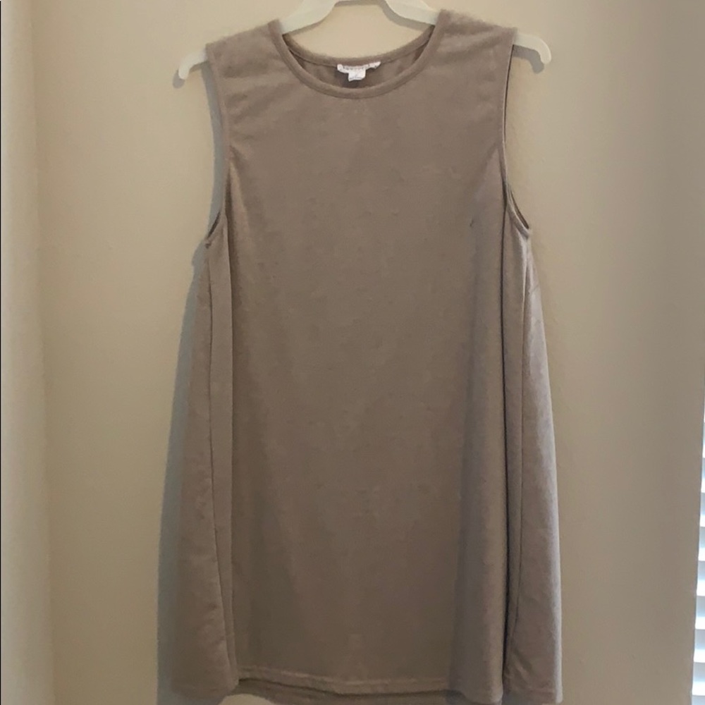 Beige dress, casual